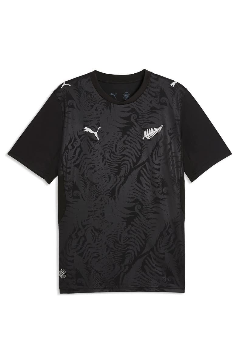 PUMA Men's Puma  Black New Zealand National Team 2026 Home Replica Jersey, Alternate, color, Black