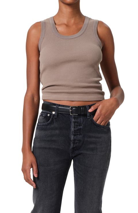 Inez Recycled Cotton Waffle Knit Tank