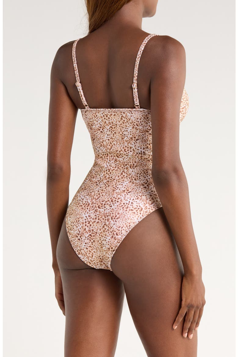 Decorative Underwire One-Piece Swimsuit, Alternate, color, WILD SKIES