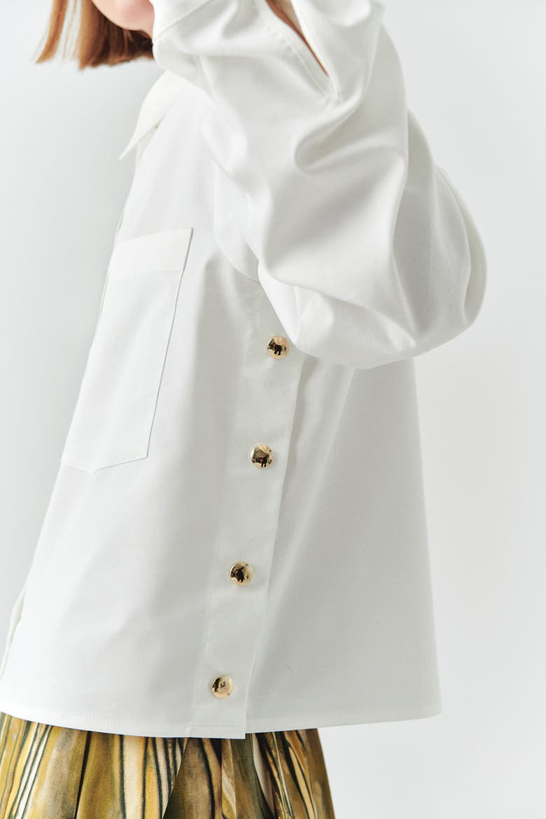 Theodora Long Sleeve Shirt, Alternate, color, ECRU