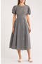 Puff Sleeve Cutout Maxi Dress