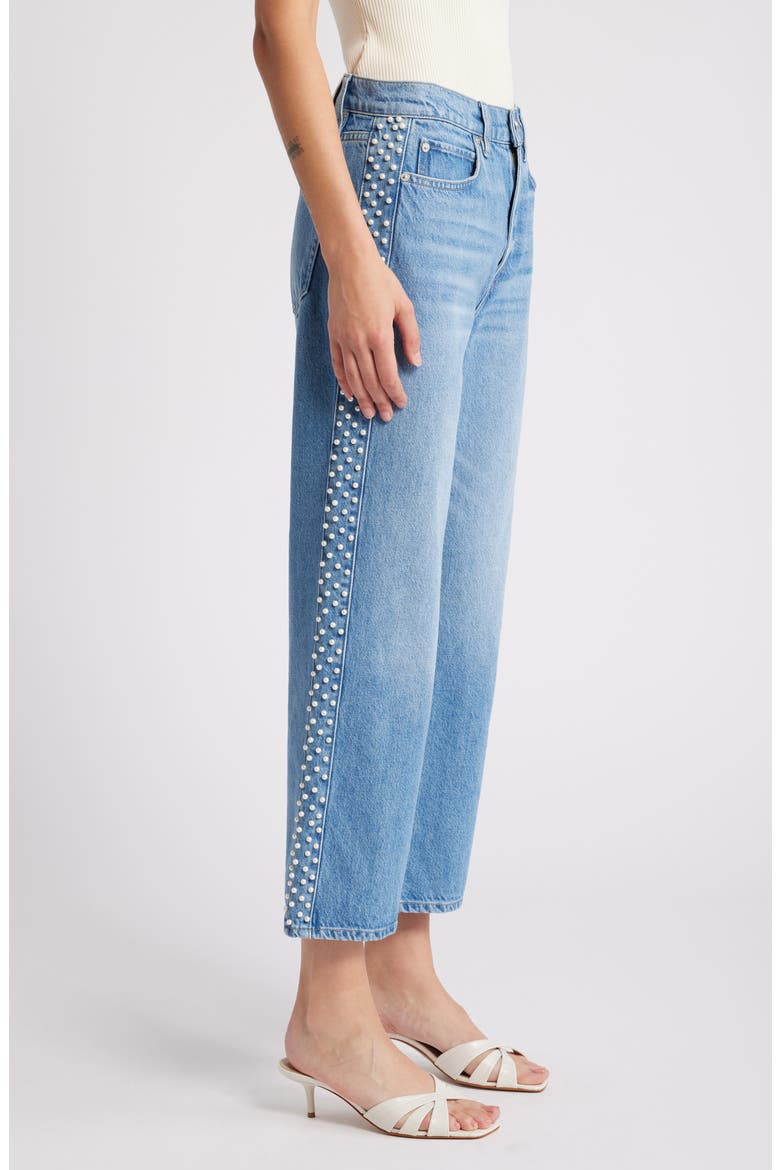 Atelier Le Jane High Waist Ankle Straight Leg Jeans, Alternate, color, DAYLIGHT PEARL