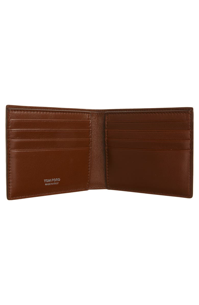 TOM FORD Embossed Classic Bifold Wallet, Alternate, color, Caramel