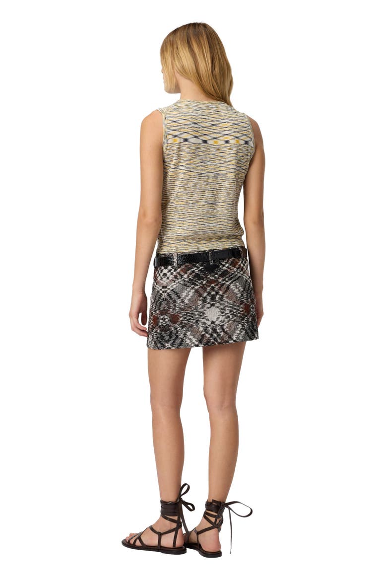 Buttoned Vest With Flame Pattern, Alternate, color, Yellow