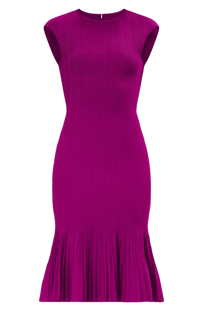 Herve Leger The Bridget Fit & Flare Dress, Alternate, color, Verbena