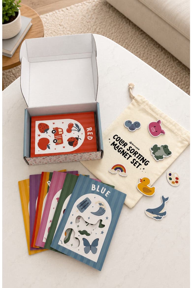 Color Sorting Magnets, 65 Piece Set, Alternate, color, None