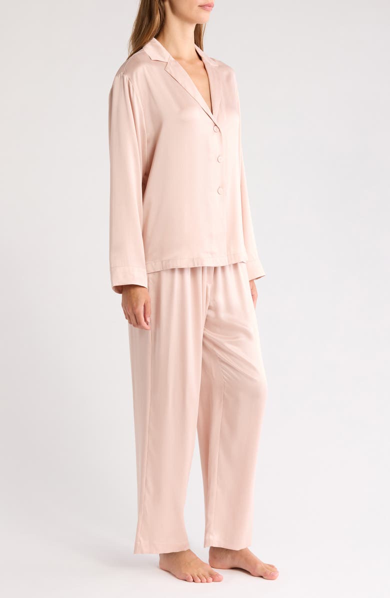 Lunya Washable Silk Pajamas, Alternate, color, Delicate Pink