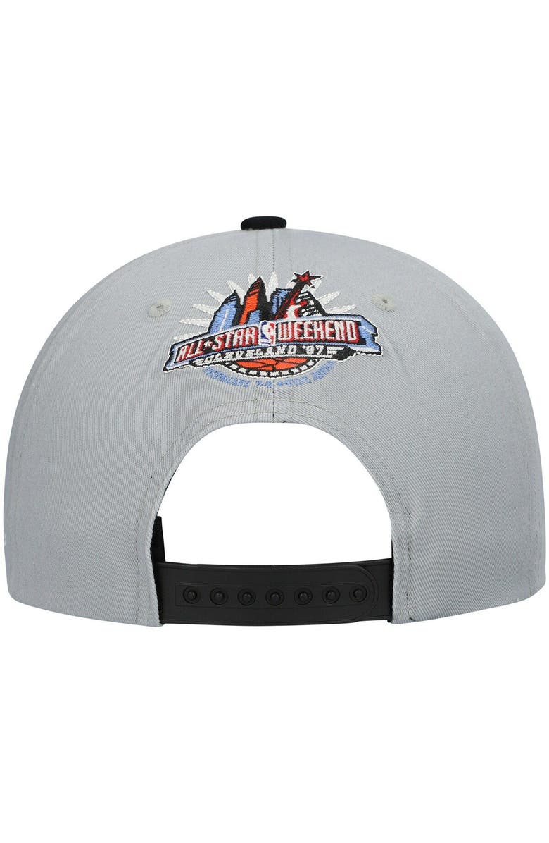 Mitchell & Ness Men's Mitchell & Ness Gray 1997 NBA All-Star Game Hardwood Classics Wordmark Snapback Hat, Alternate, color,