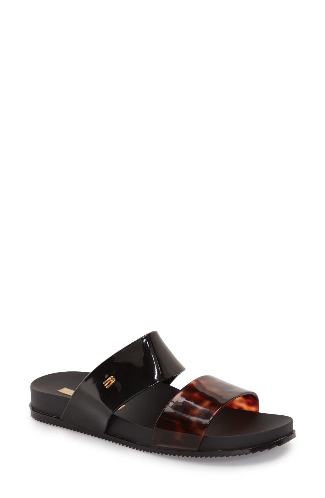 'Cosmic' Sandal, Main, color, BLACK/ BLACK