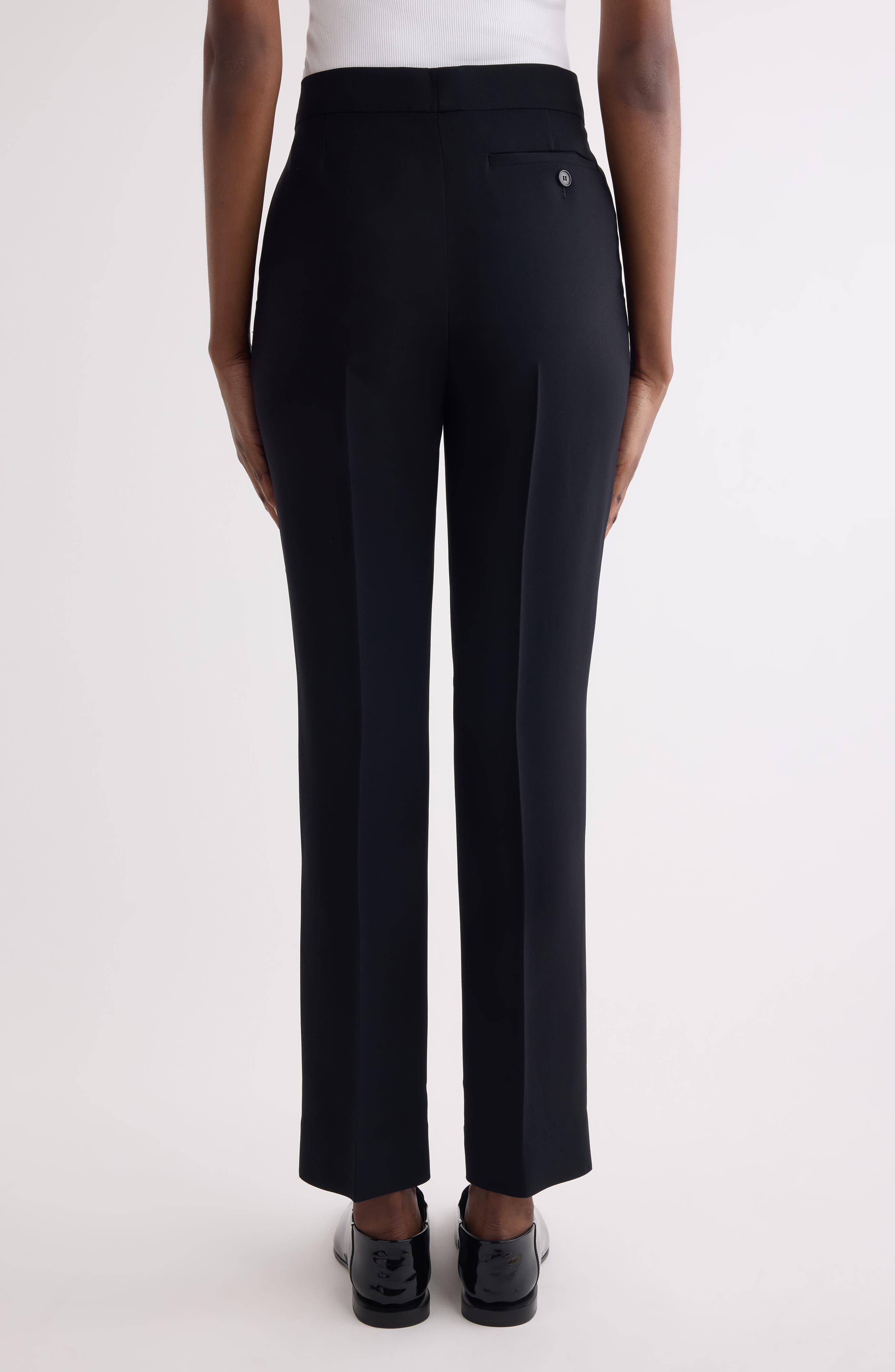 Slim Wool Ankle Pants - image 2