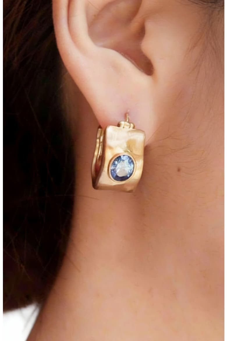 Fig Earrings, Alternate, color, Gold & Blue
