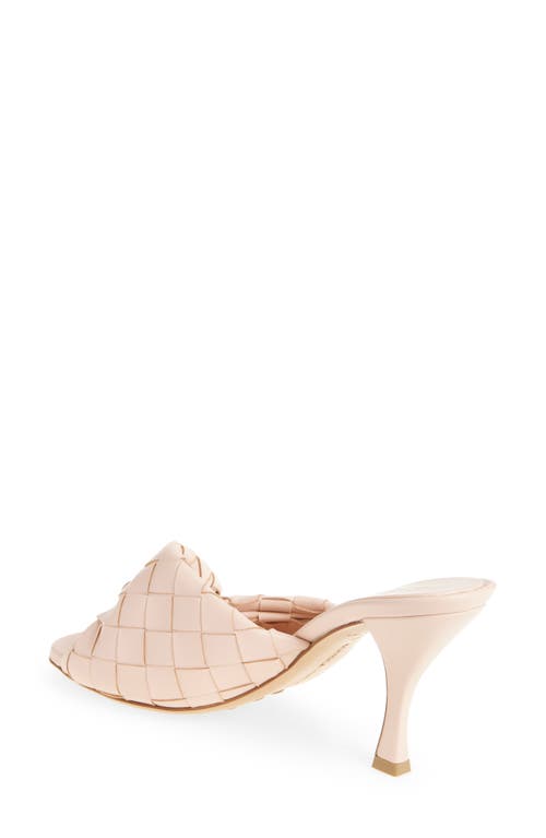 Bottega Veneta Blink Intrecciato Lambskin Leather Sandal In New Cameo