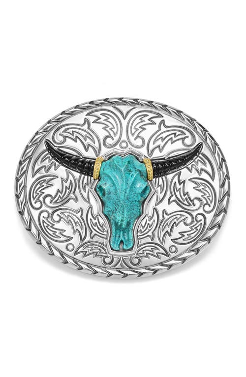 Lagos Anthem Longhorn Belt Buckle In Metallic