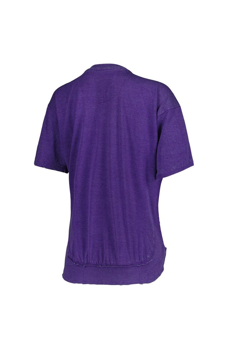 PRESSBOX Women's Pressbox Purple LSU Tigers Arch Poncho T-Shirt, Alternate, color, Purple