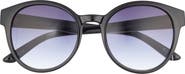 Le Specs Paramount 53mm Gradient Round Sunglasses