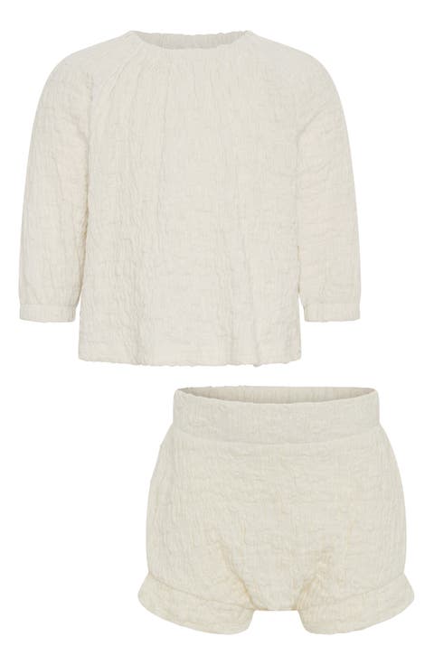 Scrunch Smocked Top & Bloomers Set (Baby)
