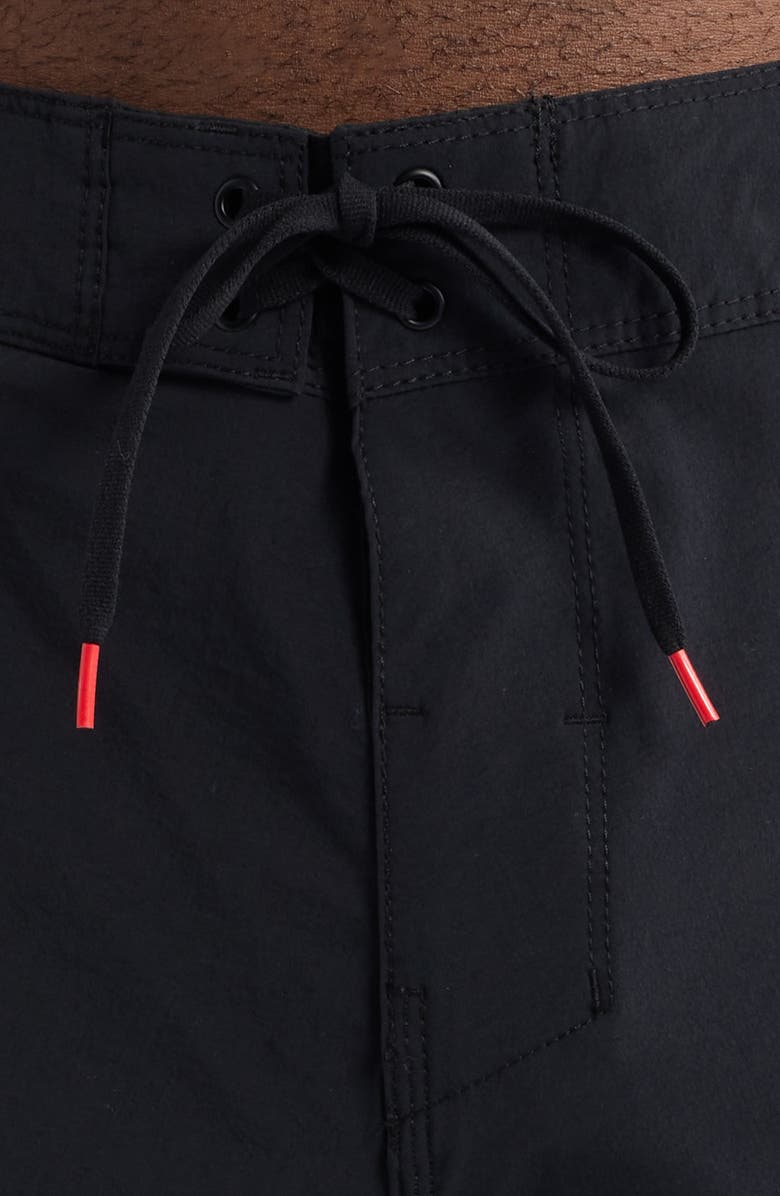 Florence Cordura Airtex Pro Hawaii Camo Water Repellent Board Shorts, Alternate, color, Black Multi