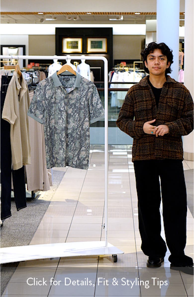 Evolution Ridge Abstract Print Performance Golf Polo, sales video thumbnail