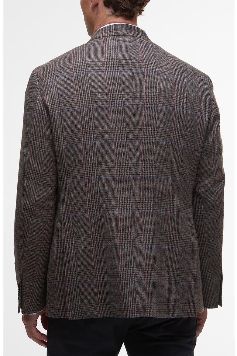 Maxfield Brown Country Check Wool Blend Sport Coat, Alternate, color, BROWN