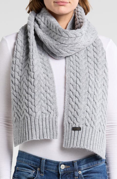 Wishbone Cable Knit Scarf