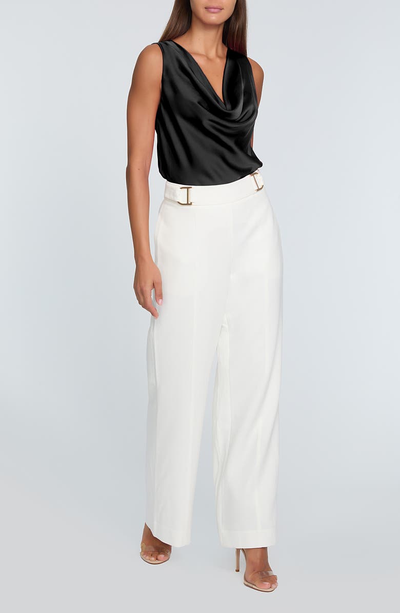 Elie Tahari The Jane Cowl Neck Tank, Alternate, color, Noir