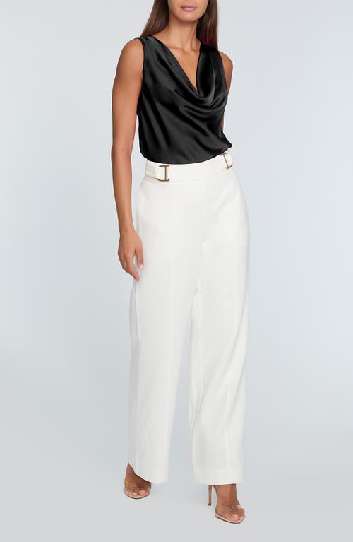 Elie Tahari The Jane Cowl Neck Tank In Noir