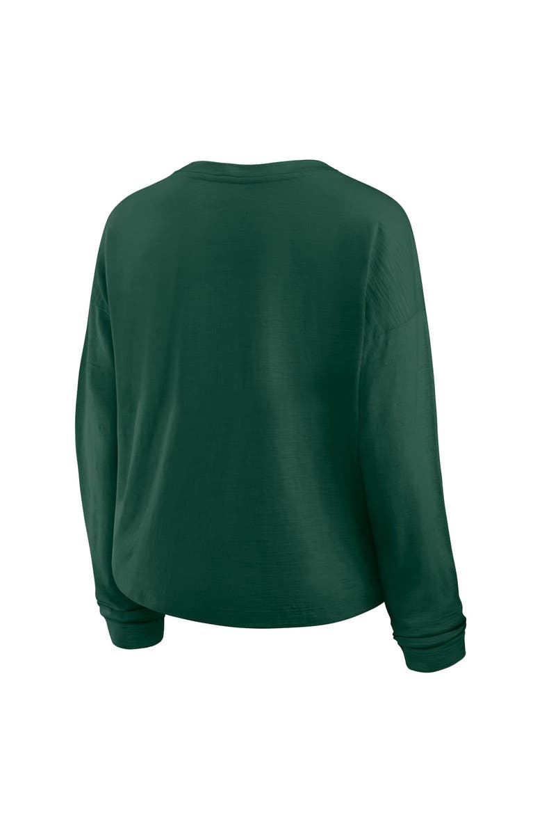 FANATICS Women
s Fanatics Green Minnesota Wild Oversized All Out Effort Long Sleeve Henley T-Shirt, Alternate, color, Green
