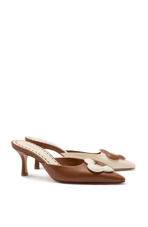 Larroude Larroudé Flora Pump In Caramel