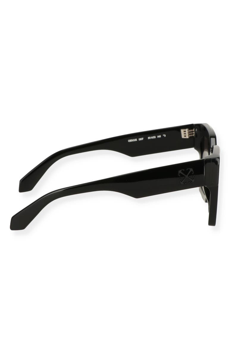 Off-White Jackson Square Sunglasses, Alternate, color, Black Dark Grey