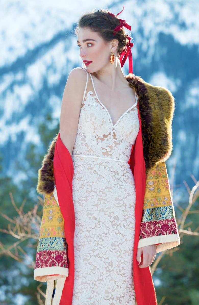 Willowby Derica Lace Gown, Alternate, color, 