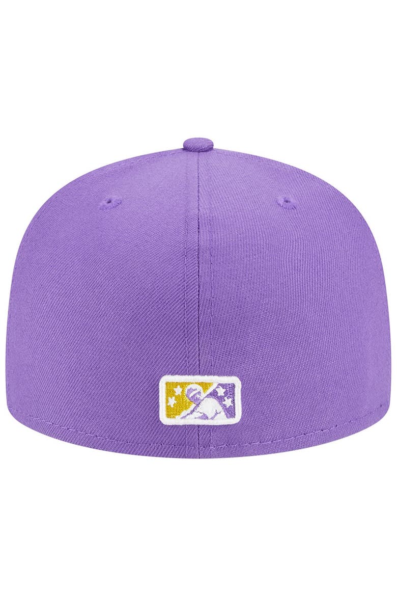 Men's New Era Purple New Hampshire Fisher Cats Theme Nights New Hampshire Primaries Uncle Sam 59FIFTY Fitted Hat, Alternate, color, Purple