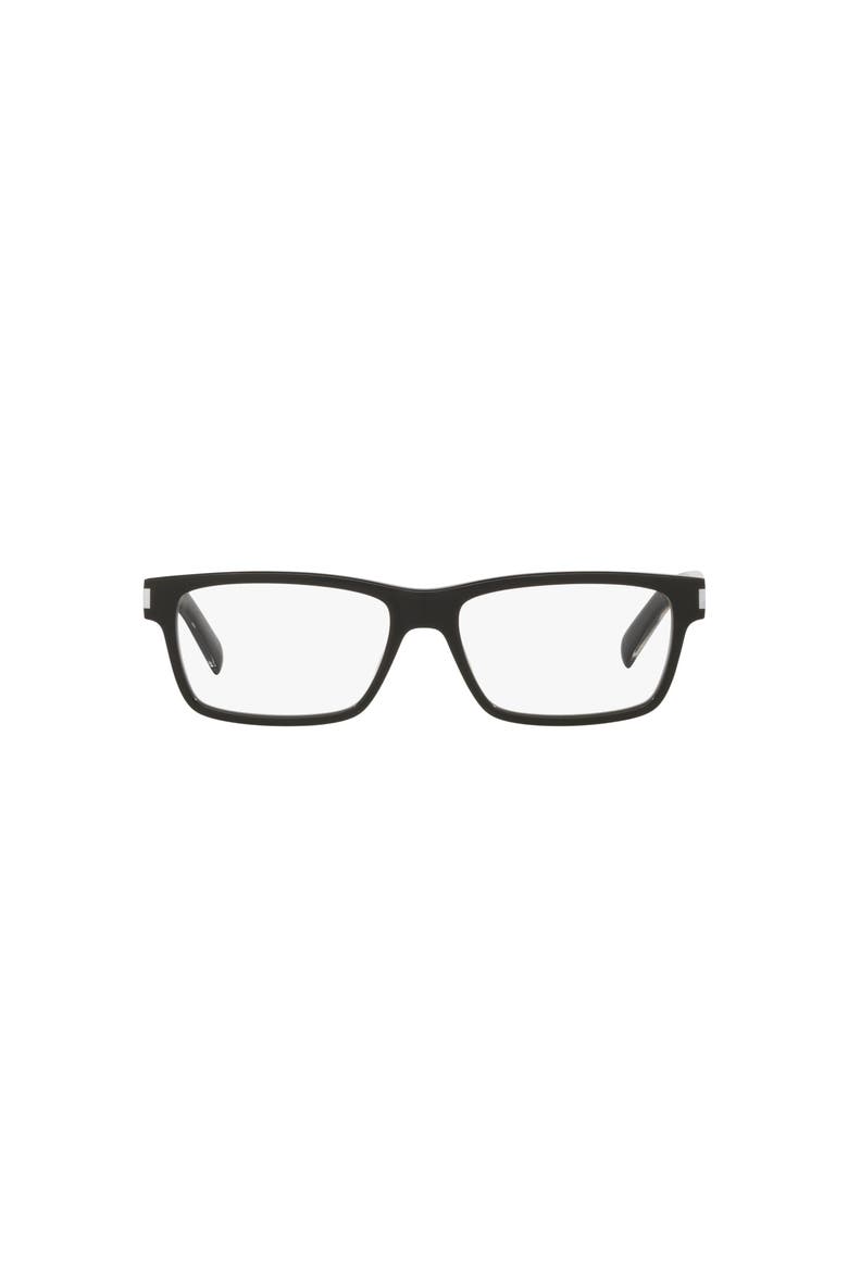 56mm Rectangle optical glasses, Alternate, color, Black
