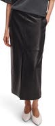 rag & bone Bessie Leather Midi Skirt