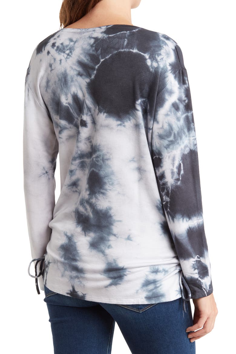Double Laced Tie Dye T-Shirt, Alternate, color, NAVY