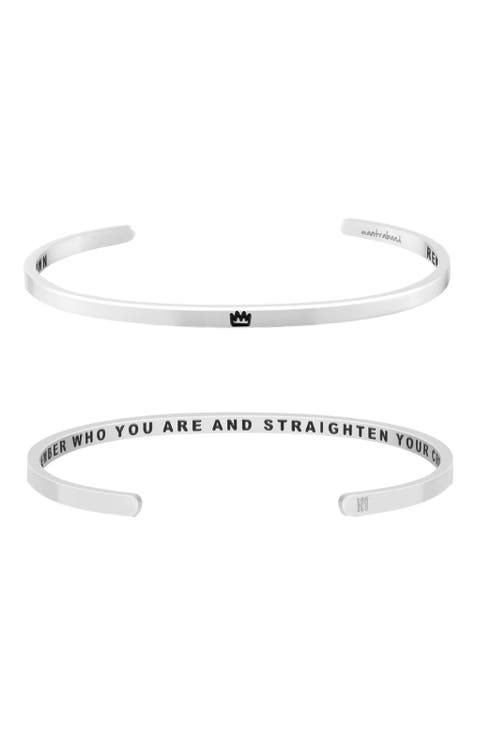 Remember Who You Are And Straighten Your Crown bracelet