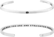 Mantra Remember Who You Are And Straighten Your Crown bracelet