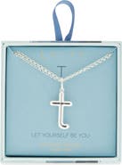 Leith Lowercase Initial Bubble Pendant Necklace