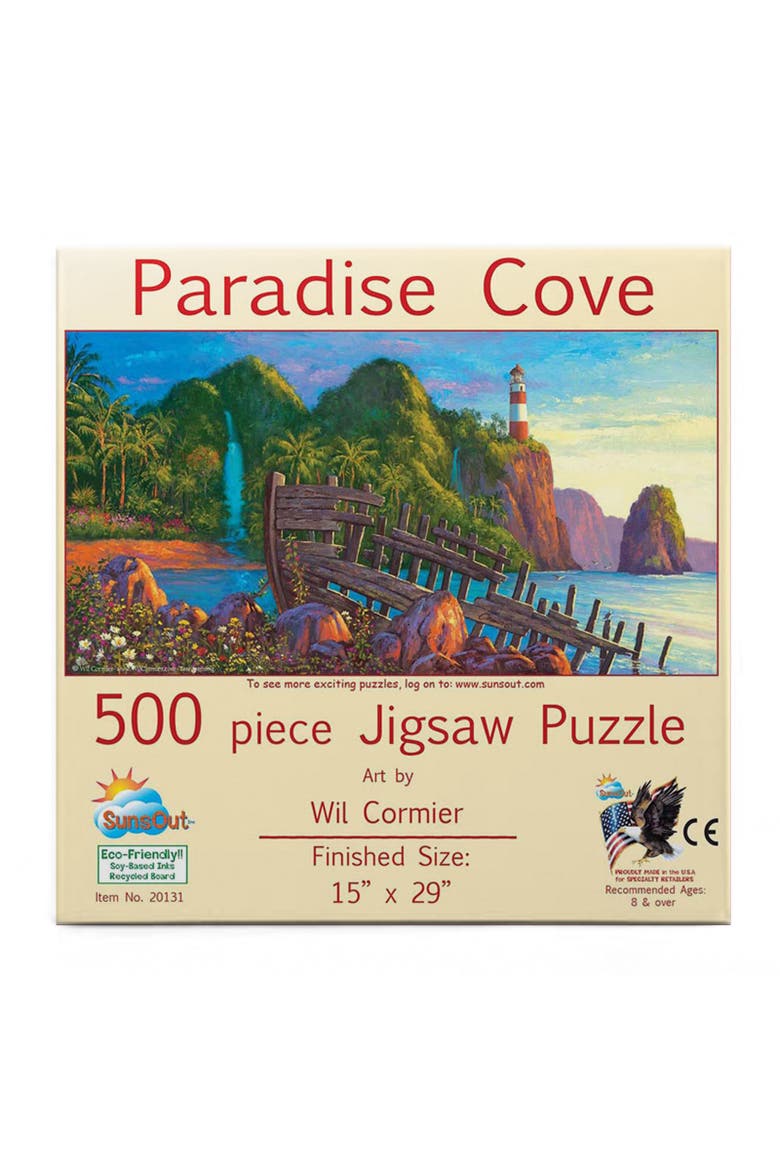 Paradise Cove 500 piece Jigsaw Puzzle for Adults, Alternate, color, Multicolor