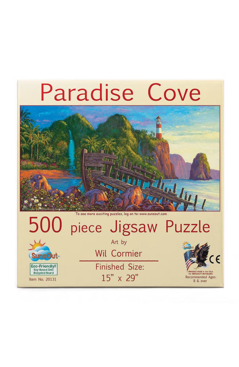 Sunsout Paradise Cove 500 piece Jigsaw Puzzle for Adults, Alternate, color, Multicolor