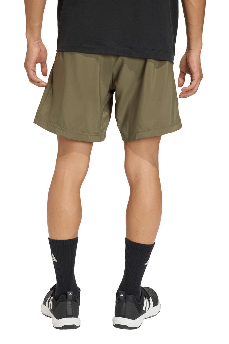 Essentials Training Shorts, Alternate, color, OLIVE STRATA