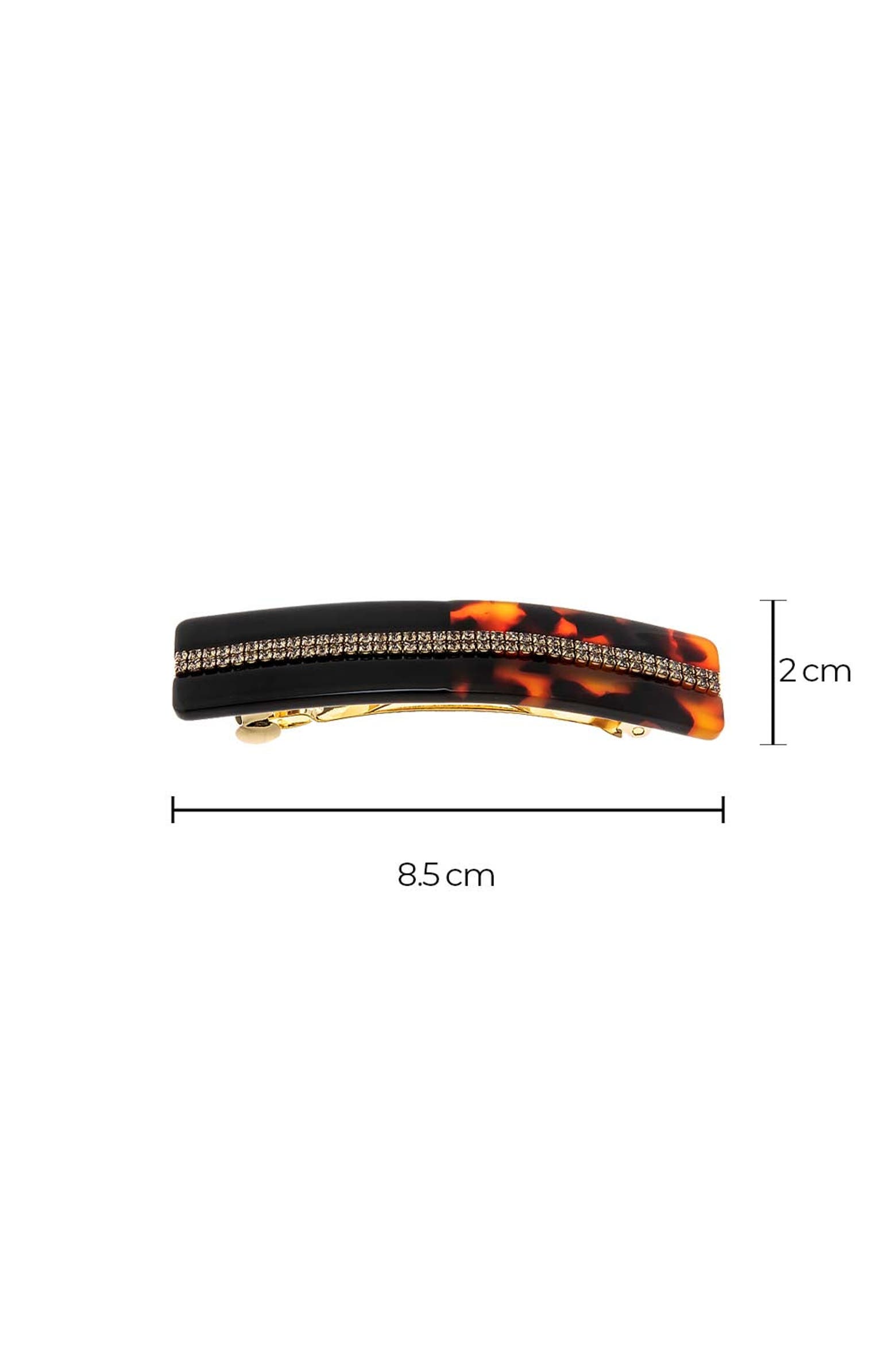 Is Rowing Good For Your Core BY ADINA EDEN Double Row Rhinestone Tortoise Hair Barrette (Women ...