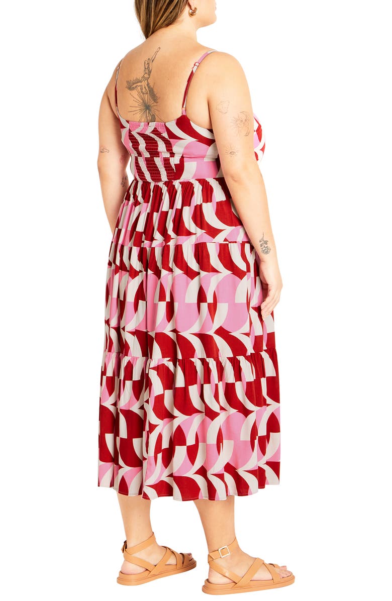 City Chic Mystic Midi Sundress, Alternate, color, Mystic