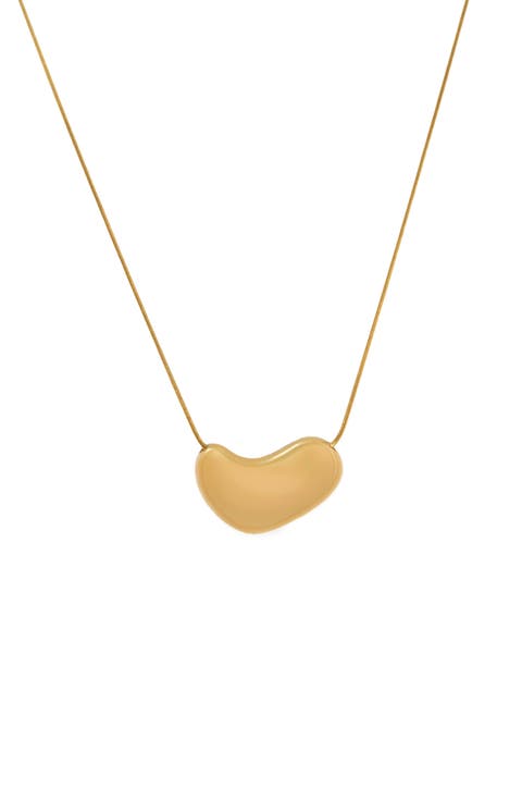Beaded Heart Pendant Necklace