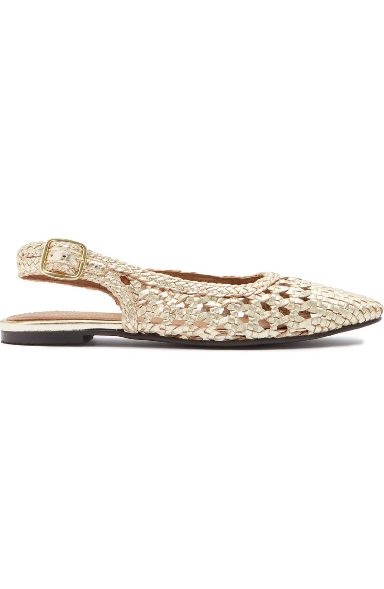 Seychelles Avalon Slingback Flat, Alternate, color, Gold