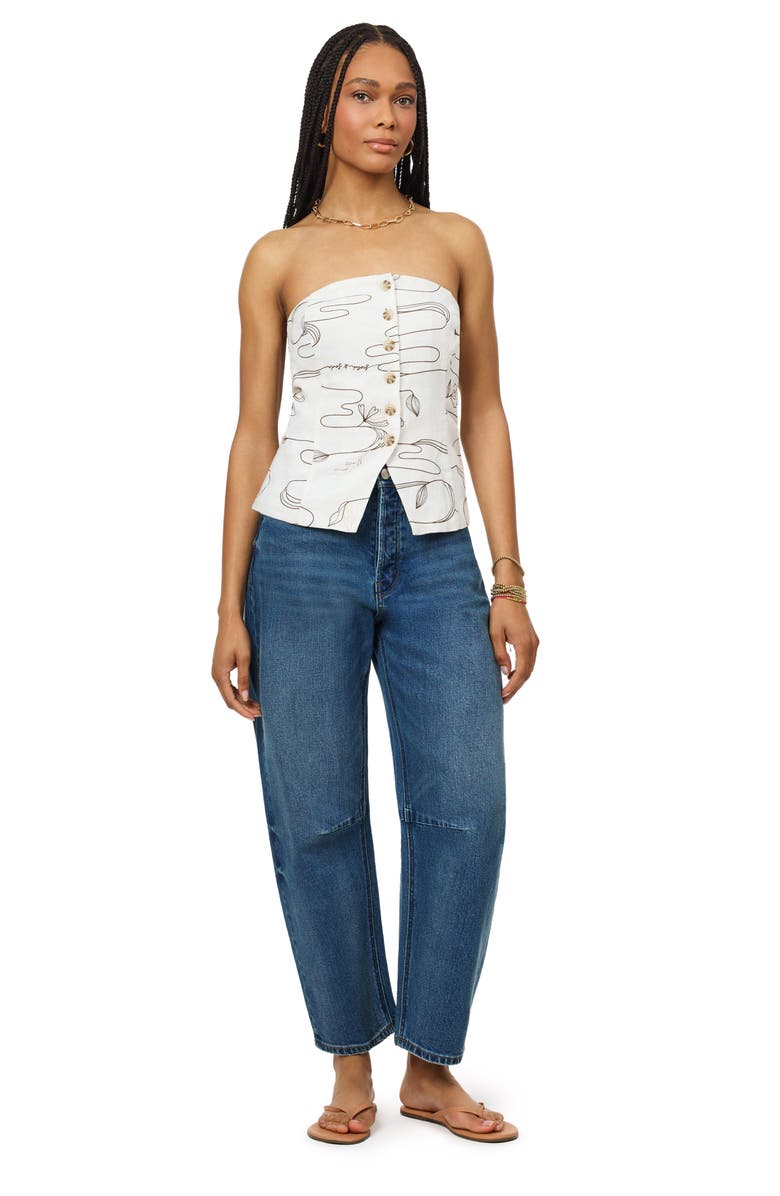 Scotch & Soda Strapless Button Vest, Alternate, color, 