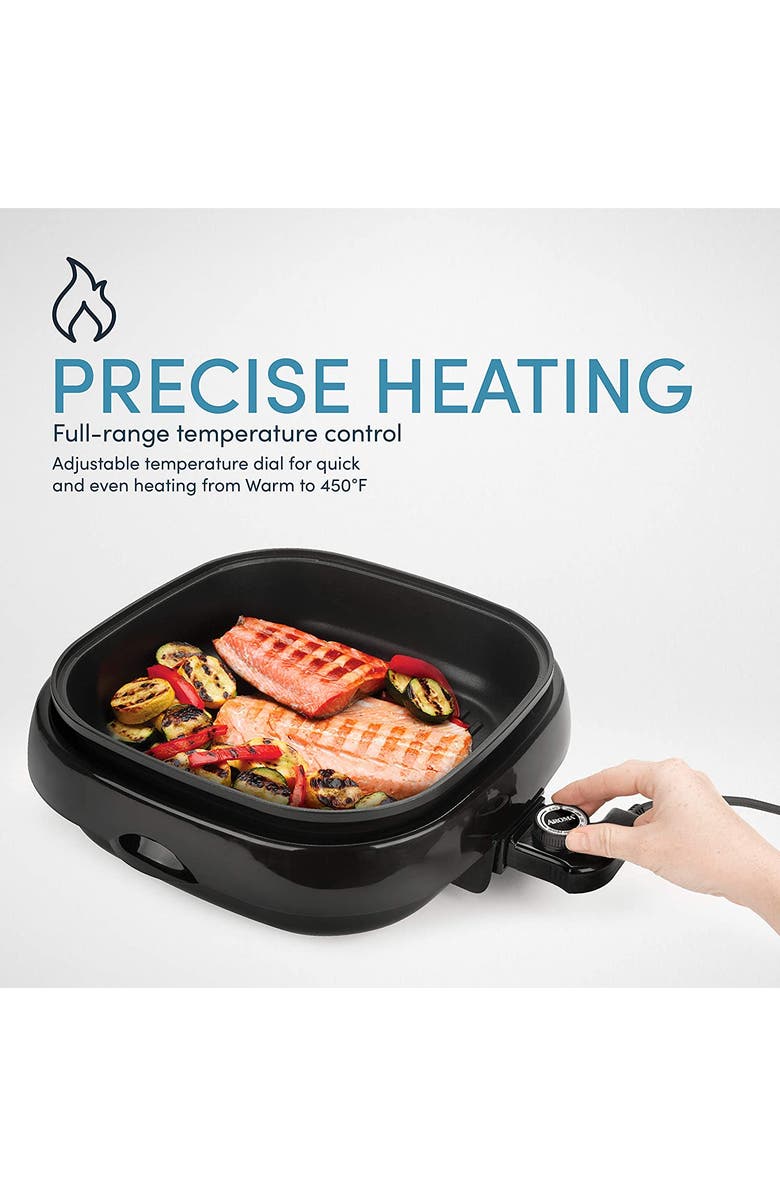 AROMA Housewares ASP-218B Grillet 4Qt., Alternate, color, Black