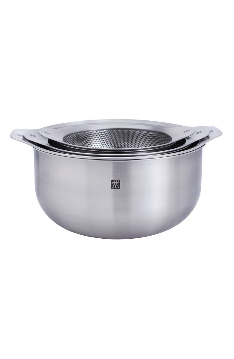 ZWILLING Prep 6-Piece Bowl & Strainer Set, Alternate, color, Stainless Steel