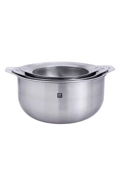 Zwilling Prep 6-piece Bowl & Strainer Set In Silver