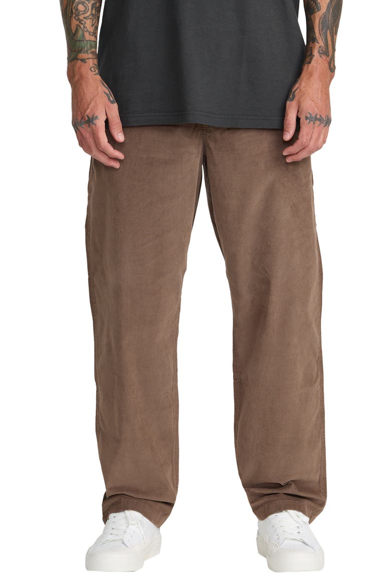 Vacancy Micro Corduroy Pants, Main, color, MUSHROOM
