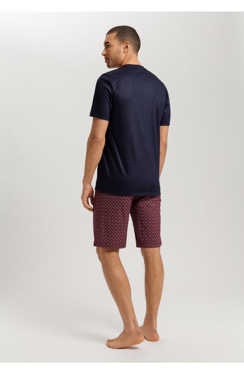 Hanro Night And Day Cotton Pajama Set, Alternate, color, Red Gems Print